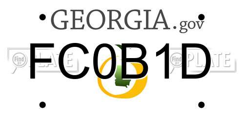 FC0B1D Georgia License Plate