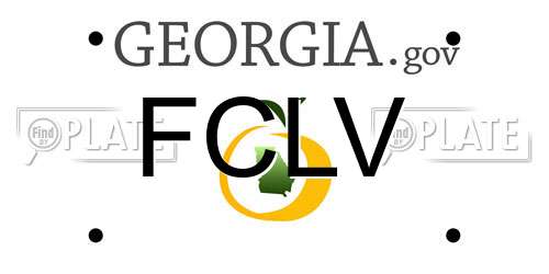 FCLV Georgia License Plate