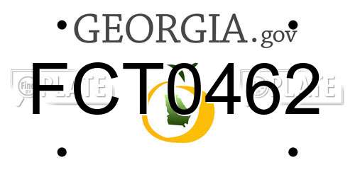 FCT0462 Georgia License Plate