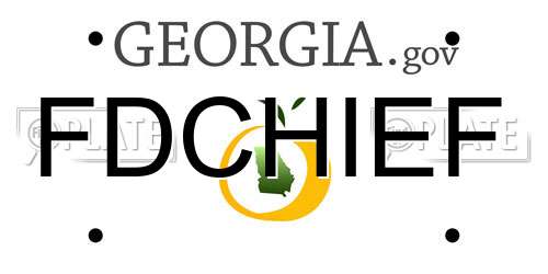 FDCHIEF Georgia License Plate