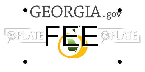 FEE Georgia License Plate