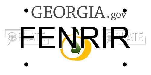 FENRIR Georgia License Plate