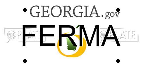 FERMA Georgia License Plate