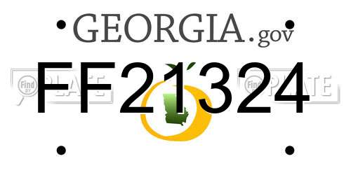 FF21324 Georgia License Plate