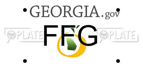 FFG Georgia License Plate