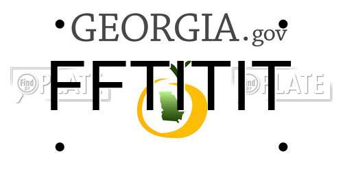 FFTITIT Georgia License Plate