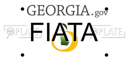 FIATA Georgia License Plate