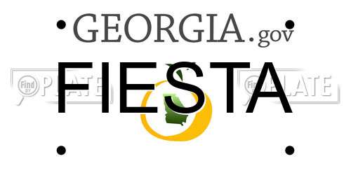 FIESTA Georgia License Plate