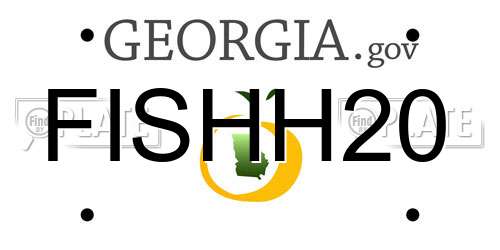 FISHH20 Georgia License Plate