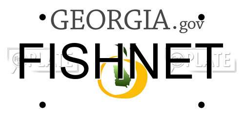 FISHNET Georgia License Plate