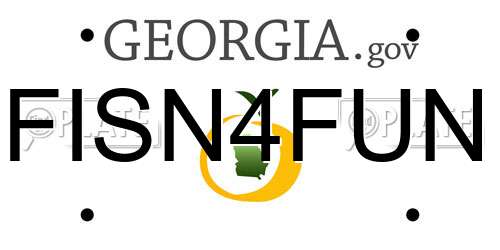 FISN4FUN Georgia License Plate
