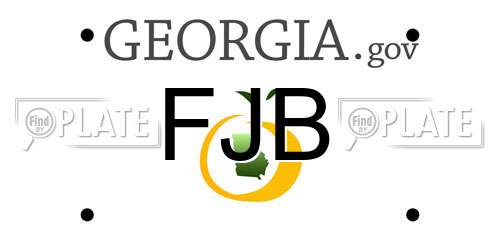 FJB Georgia License Plate