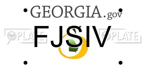 FJSIV Georgia License Plate