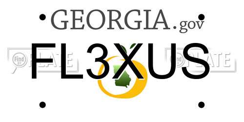 FL3XUS Georgia License Plate