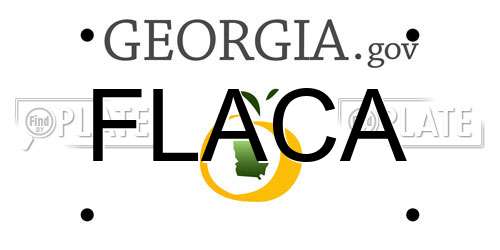 FLACA Georgia License Plate