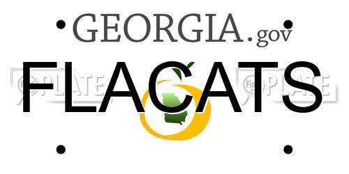 FLACATS Georgia License Plate