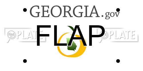 FLAP Georgia License Plate