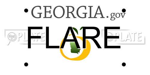 FLARE Georgia License Plate