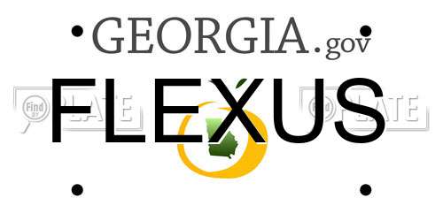 FLEXUS Georgia License Plate