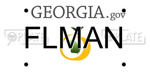 FLMAN Georgia License Plate