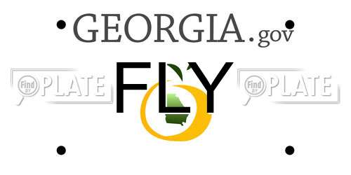 FLY Georgia License Plate