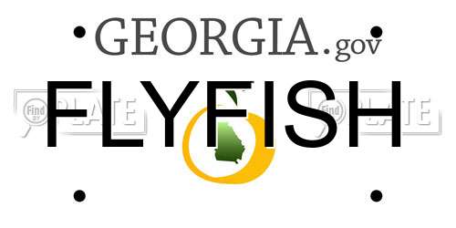 FLYFISH Georgia License Plate