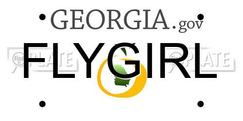FLYGIRL Georgia License Plate