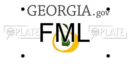 FML Georgia License Plate