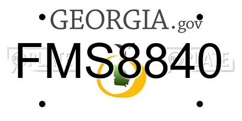 FMS8840 Georgia License Plate