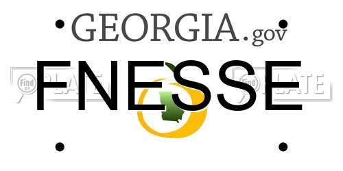 FNESSE Georgia License Plate