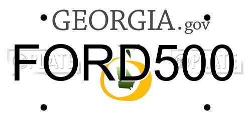 FORD500 Georgia License Plate