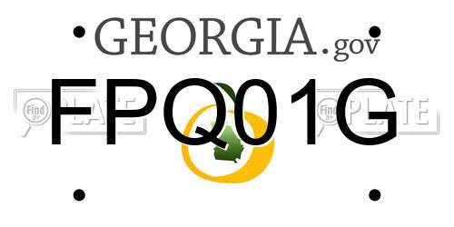 FPQ01G Georgia License Plate