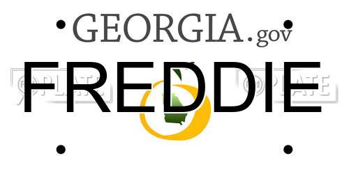 FREDDIE Georgia License Plate