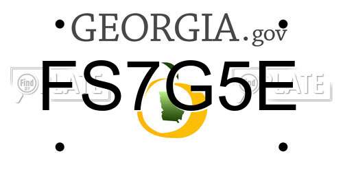 FS7G5E Georgia License Plate