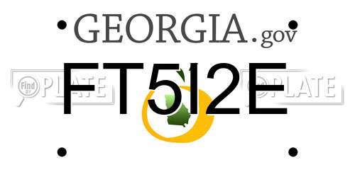FT5I2E Georgia License Plate