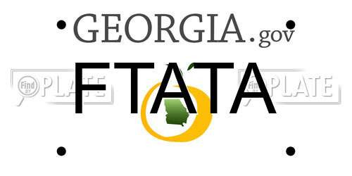 FTATA Georgia License Plate