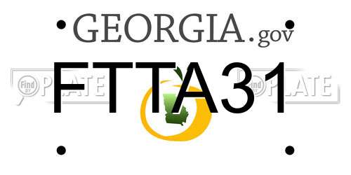 FTTA31 Georgia License Plate