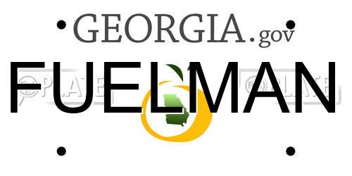 FUELMAN Georgia License Plate