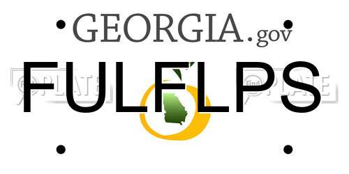 FULFLPS Georgia License Plate