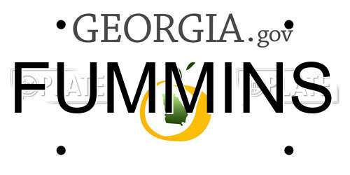 FUMMINS Georgia License Plate