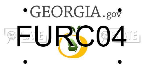 FURC04 Georgia License Plate