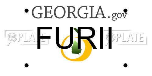 FURII Georgia License Plate