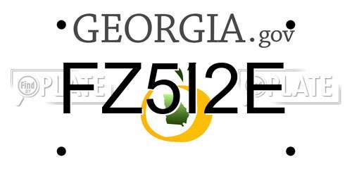 FZ5I2E Georgia License Plate