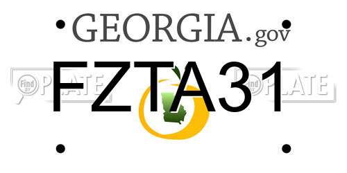 FZTA31 Georgia License Plate