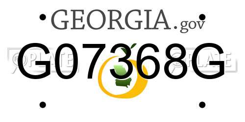 G07368G Georgia License Plate
