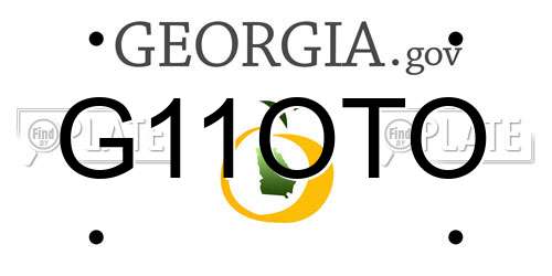 G11OTO Georgia License Plate