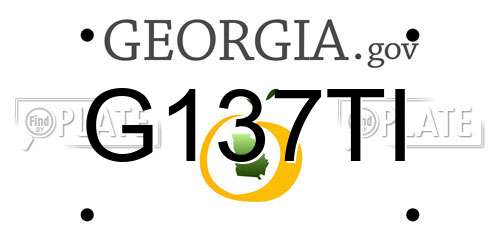 G137TI Georgia License Plate