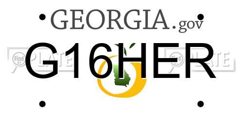 G16HER Georgia License Plate