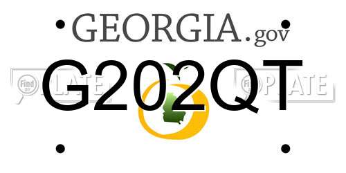 G202QT Georgia License Plate