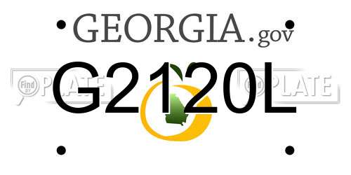 G2120L Georgia License Plate